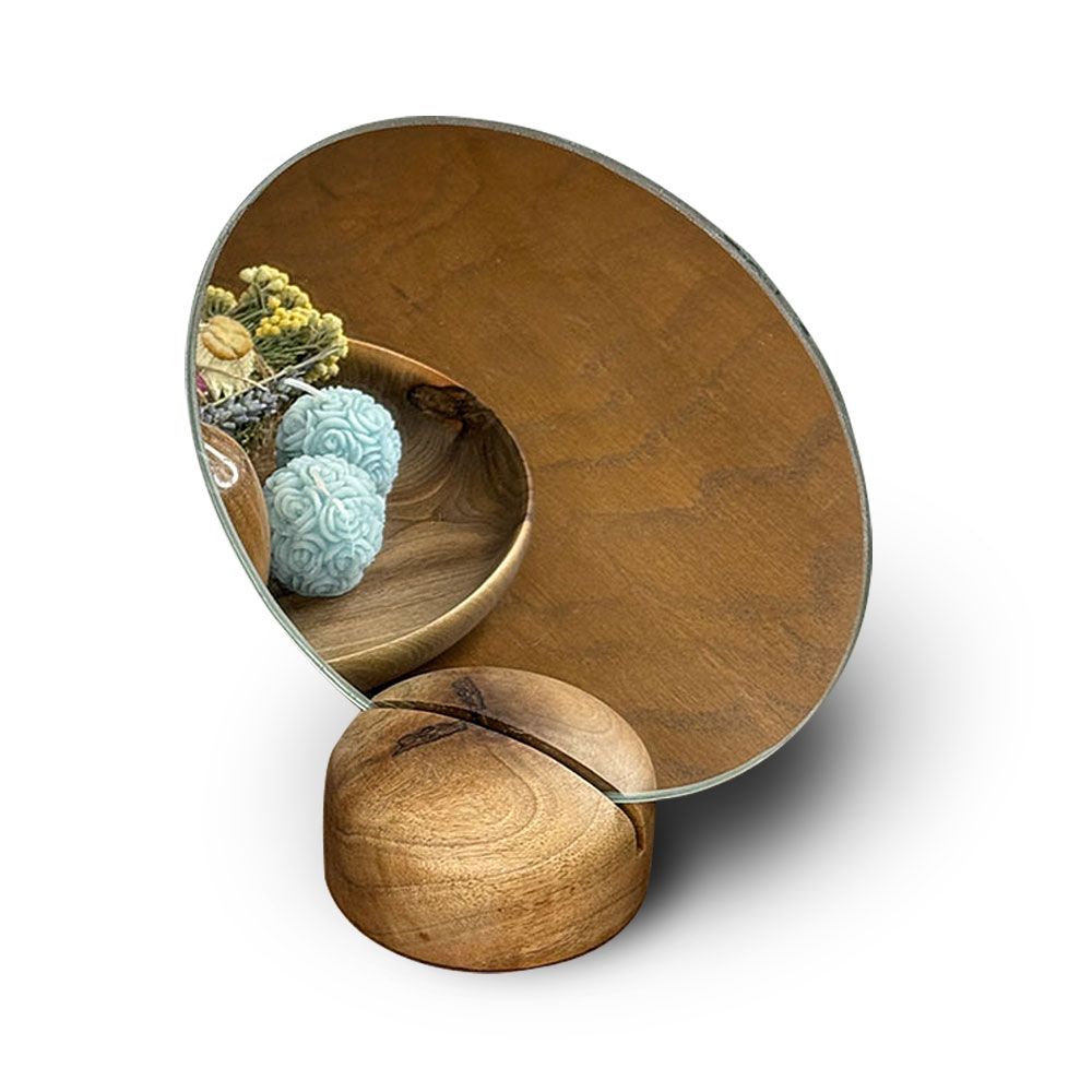 ayneh-gedr-th-img آینه گرد - چوب - Image 1