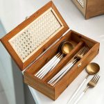 جای قاشق چنگال حصیری - Image 2