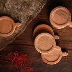 زیر لیوانی دسته دار ساده(راش) - Image 2