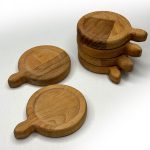 زیر لیوانی دسته دار ساده(راش) - Image 4